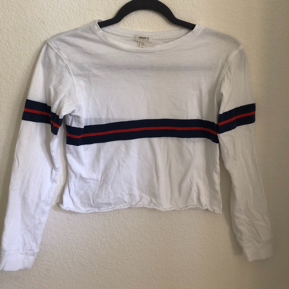 Forever 21 Girls Size 11/12 White Longleeve